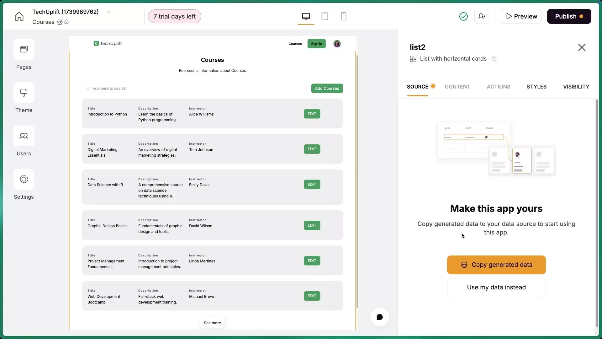 Build a No-Code Web App with Softr