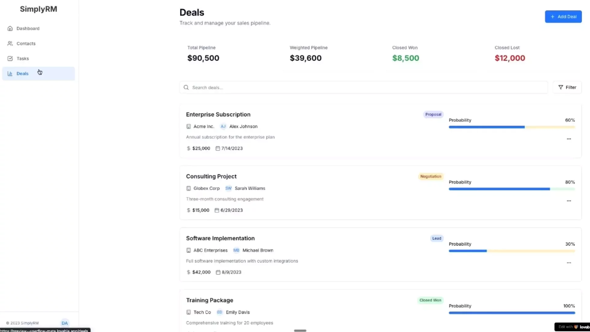 Build Your Own CRM in Lovable Step-by-Step