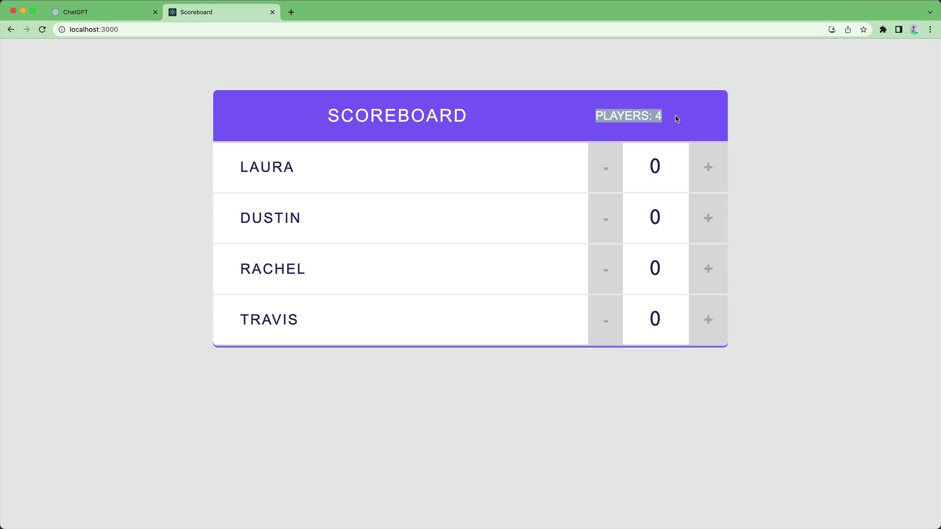 Building a React App with ChatGPT