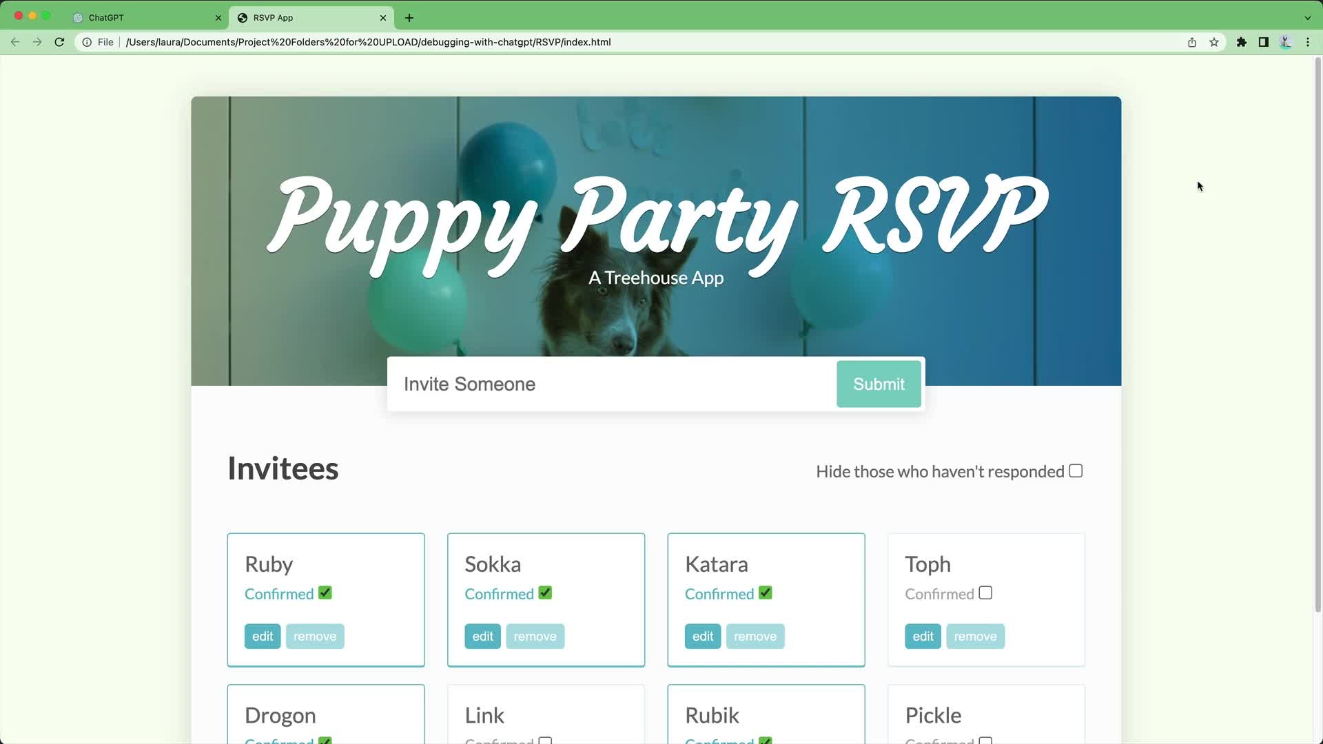 Debugging with ChatGPT