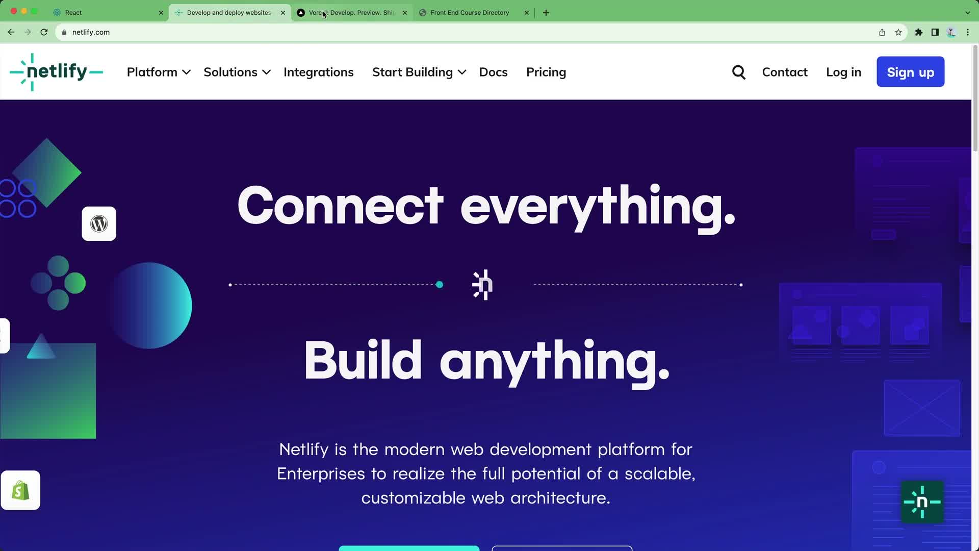 Deploying a React App