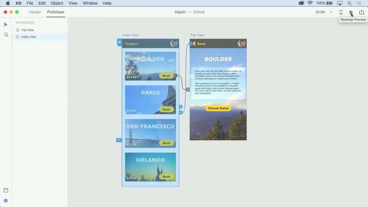 Prototyping with Adobe XD