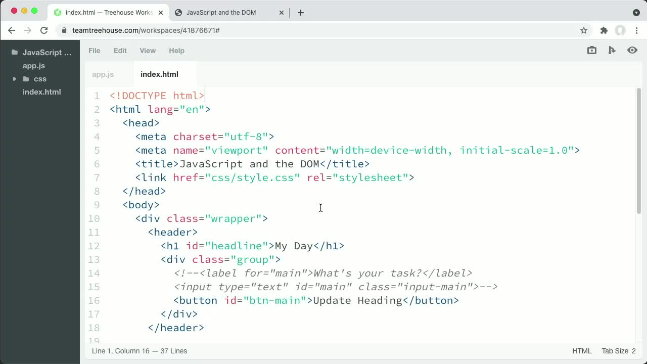 Select Elements by Class Name (How To) | JavaScript and the DOM | Treehouse