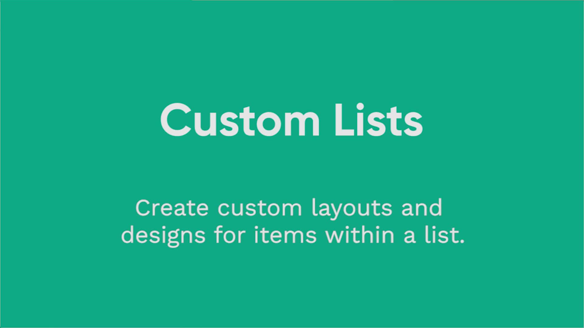 Custom Lists (How To) | Getting Started in Adalo | Treehouse