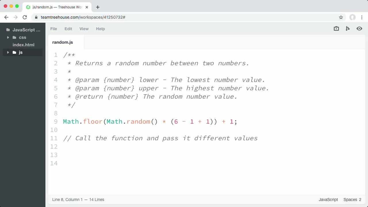 Function Challenge Solution (How To) | JavaScript Functions | Treehouse