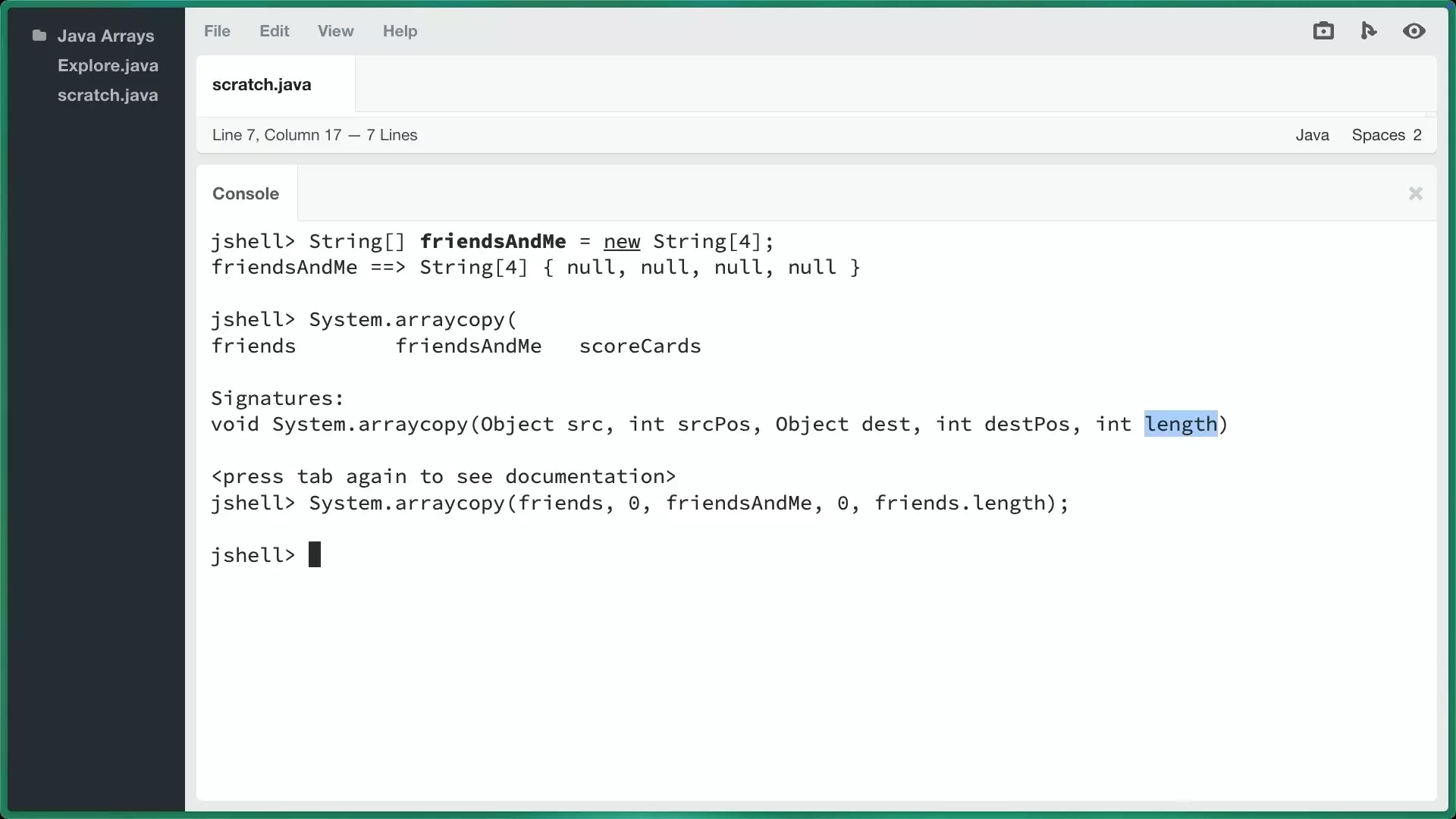 Adding and Removing Items Means Copying (How To) | Java Arrays | Treehouse
