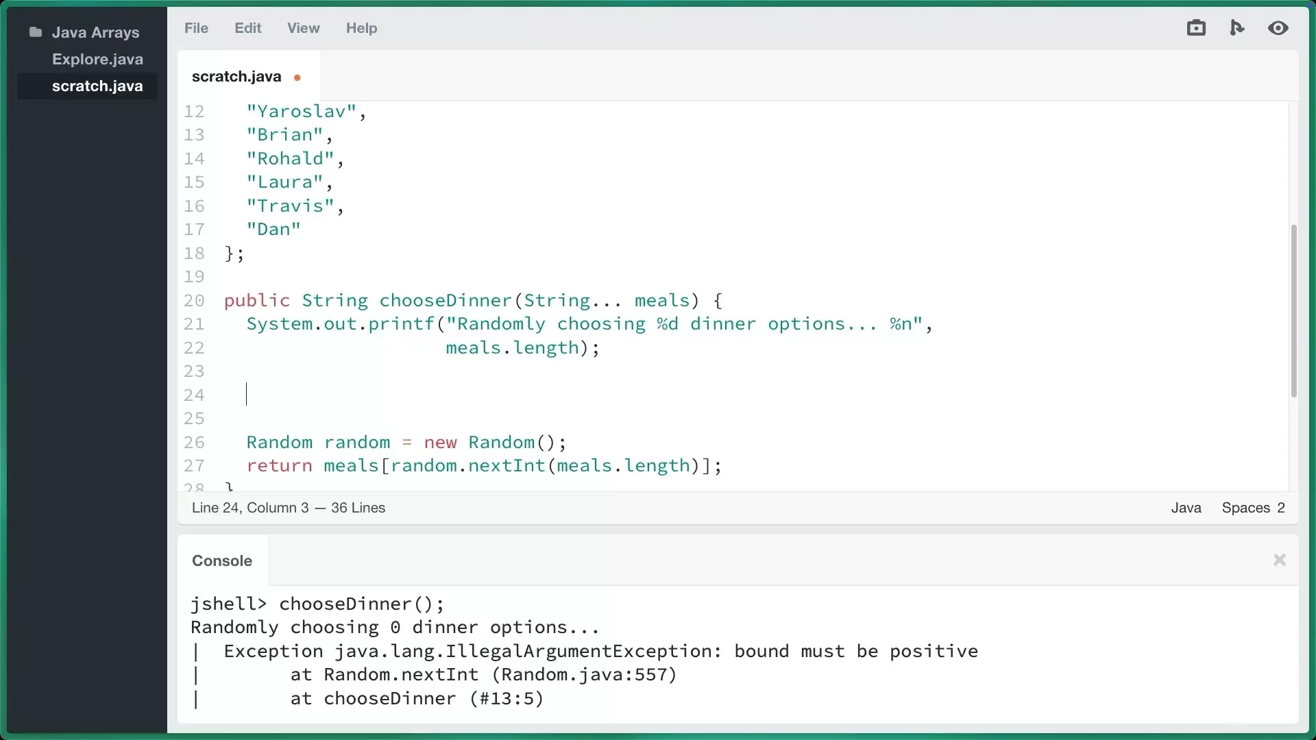 Array Usage in Method Declarations (How To) | Java Arrays | Treehouse