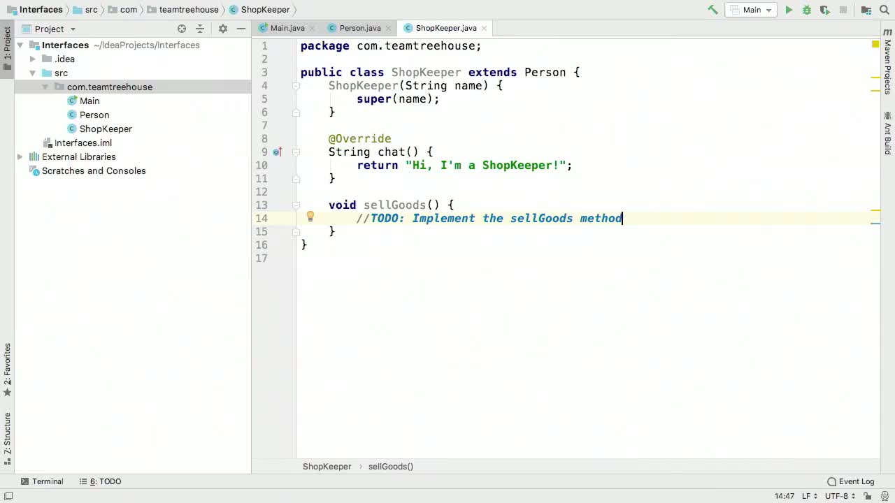 Implementing Interfaces (How To) | Interfaces in Java | Treehouse