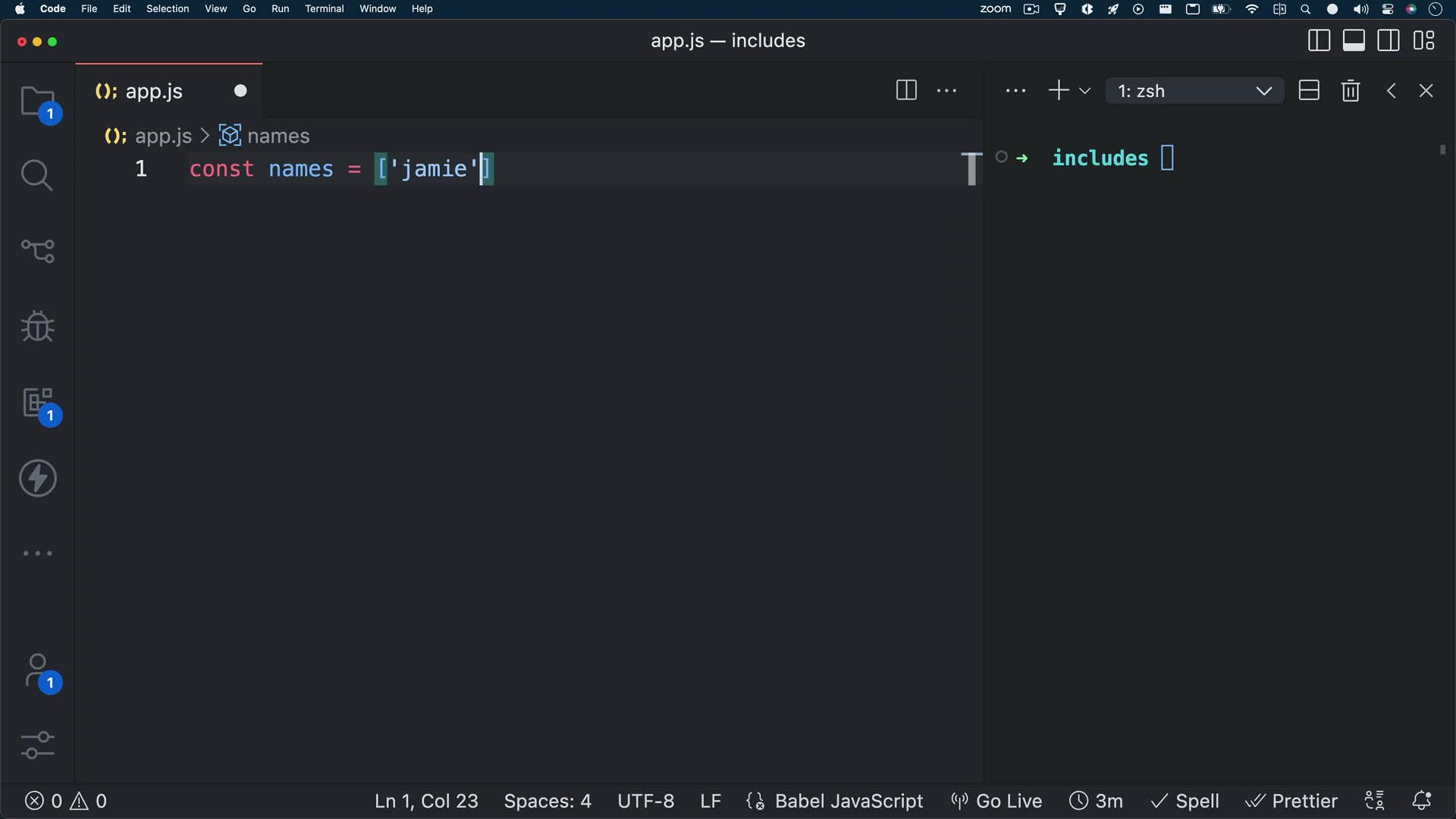 JavaScript Array Methods: includes()