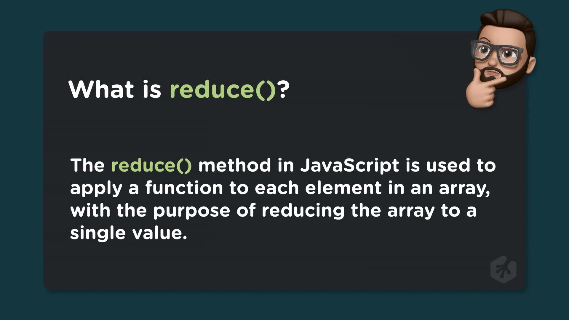 JavaScript Array Methods: reduce()