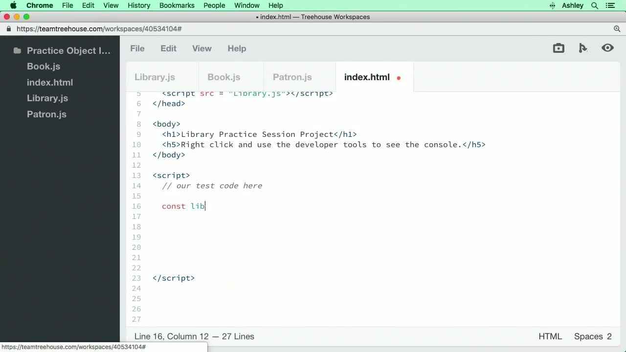 Practice Object Interaction