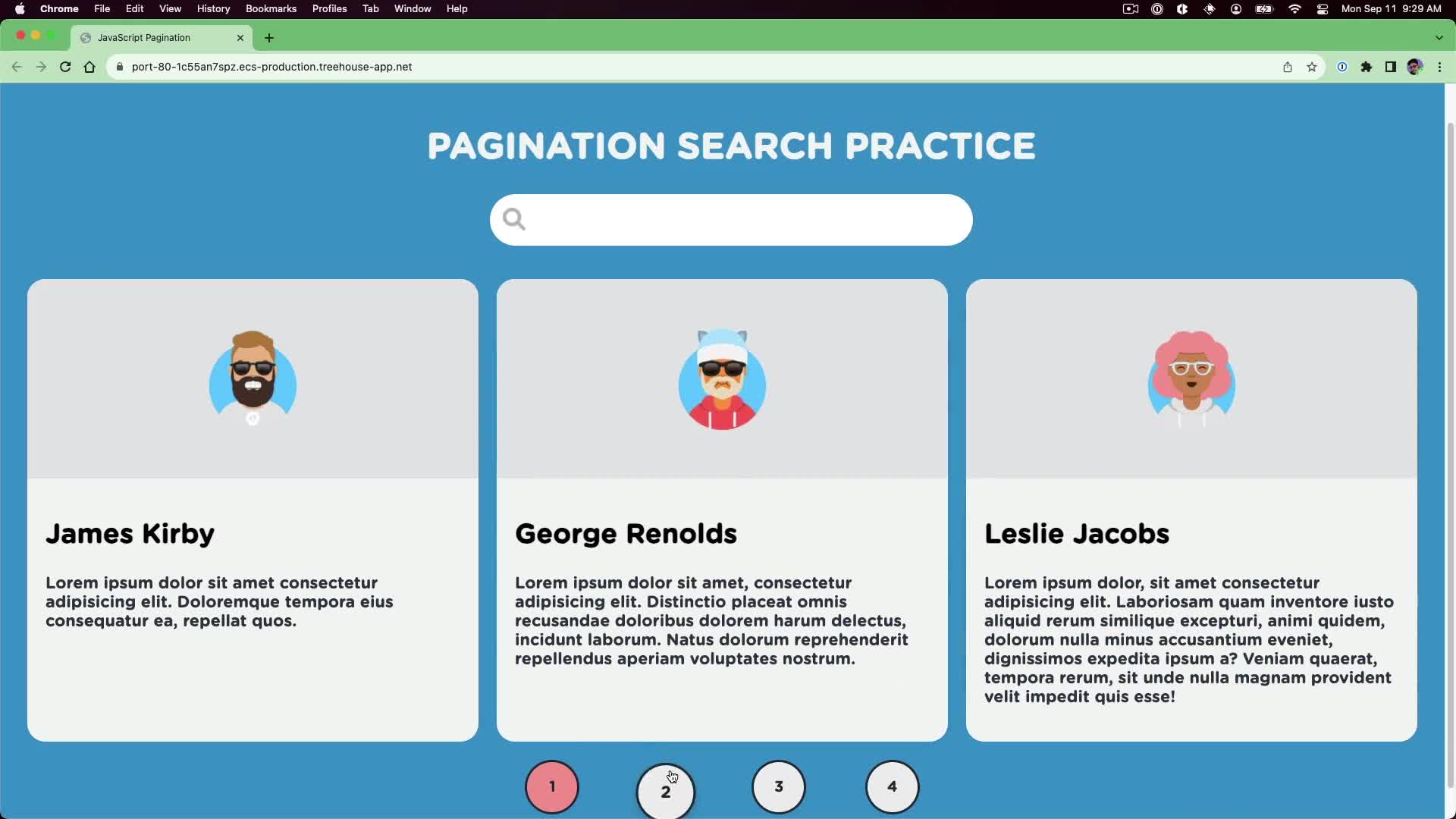 Practice Filtering Paginated Data