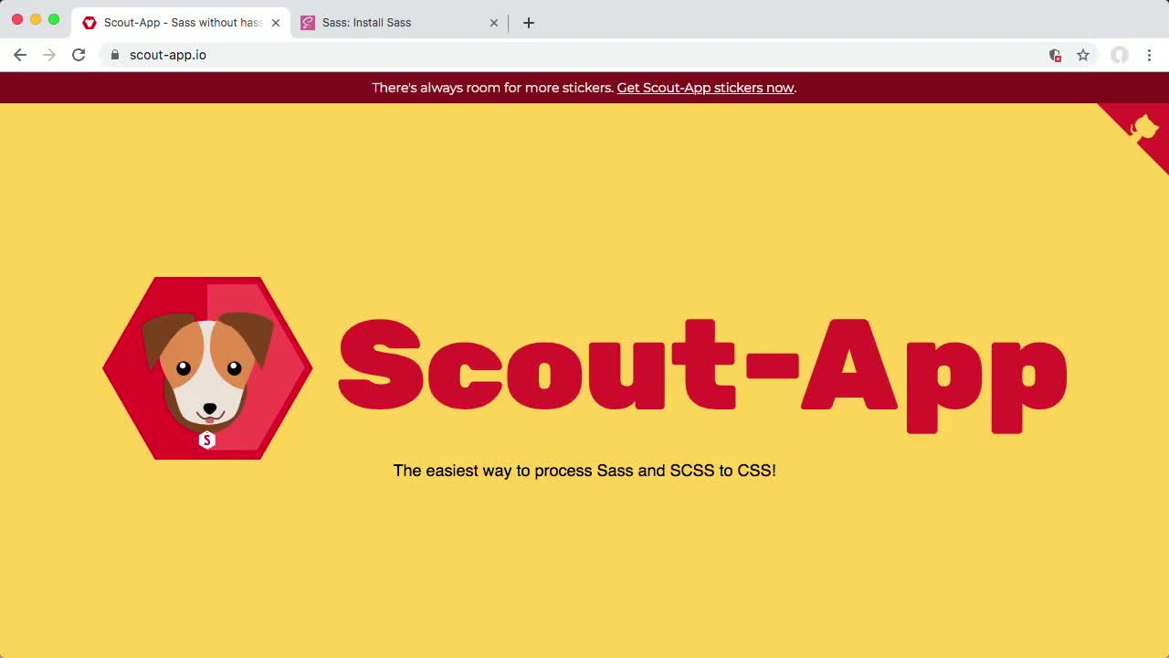 Process Sass with Scout-App