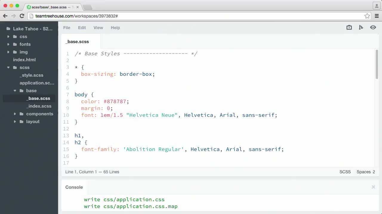 Nesting Selectors (How To) | CSS to Sass | Treehouse