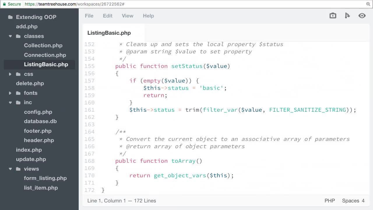 Extending a Class (How To) | Extending Object-Oriented PHP | Treehouse