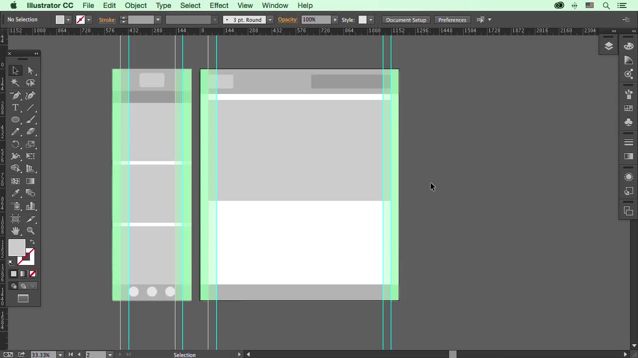 Desktop Wireframe cont'd (How To) | Adobe Illustrator for Web Design ...