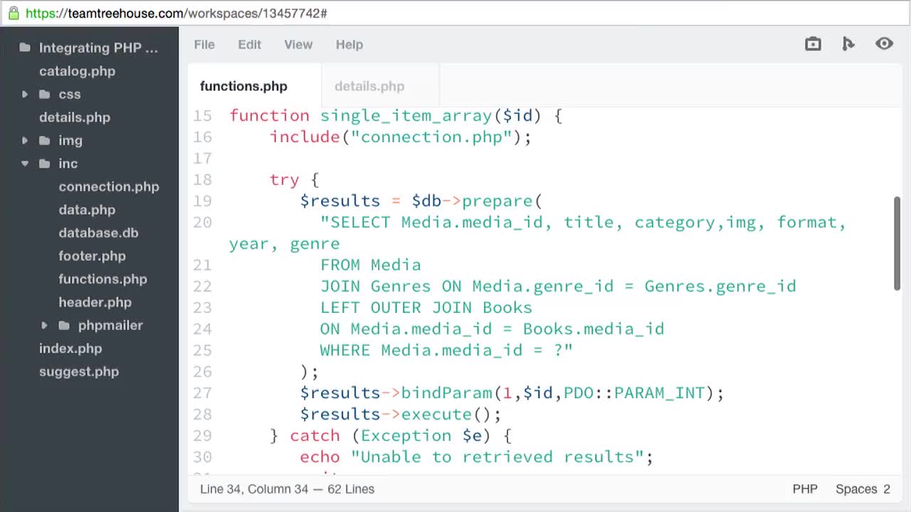 Adding a Secondary Query (How To) | Integrating PHP with Databases ...