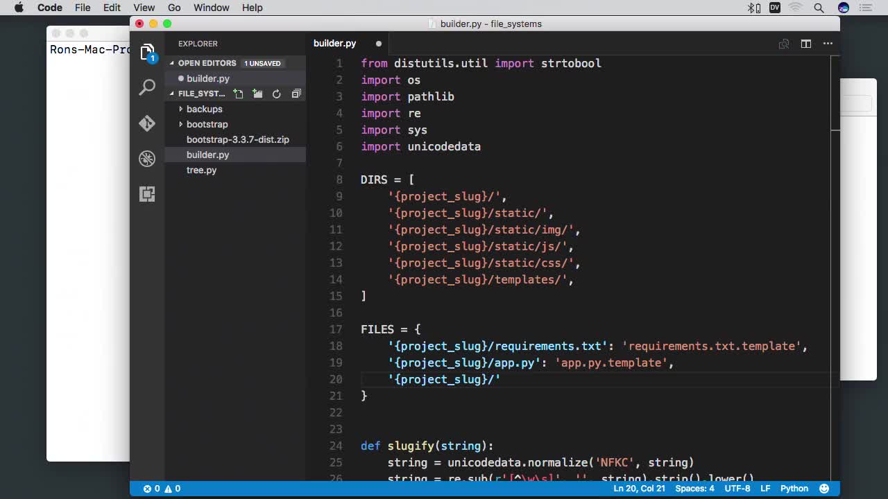 Creating Files From Templates (How To) | Python for File Systems | Treehouse