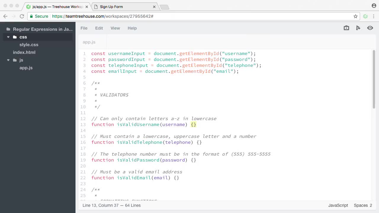 Validating a Username (How To) | Regular Expressions in JavaScript ...