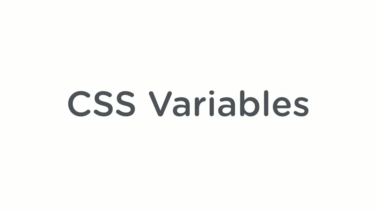 Using CSS Variables