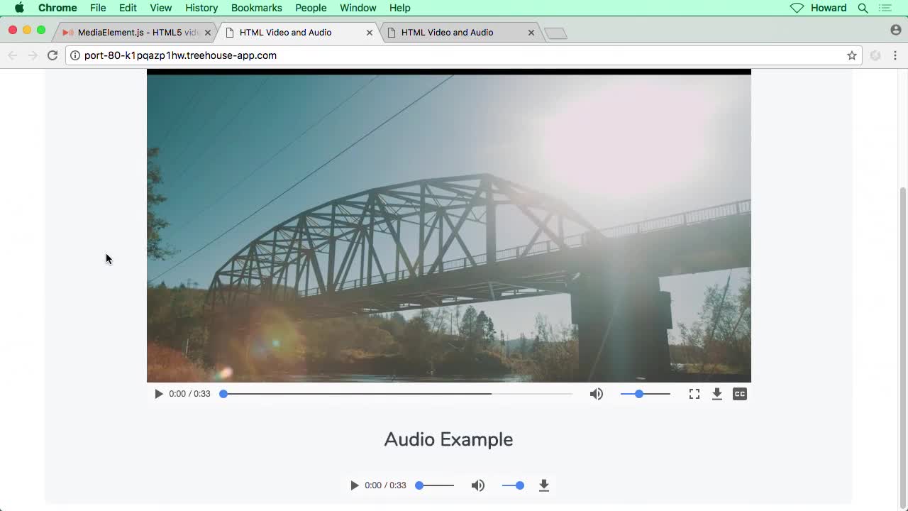 Create a Media Player with MediaElement.js (How To) | Treehouse