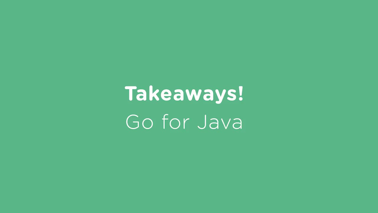 Takeaways