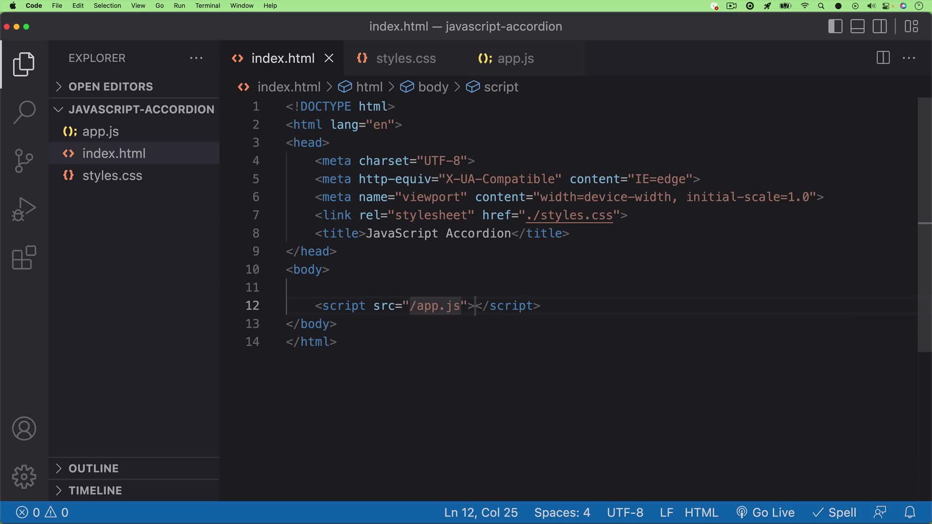JavaScript Accordion