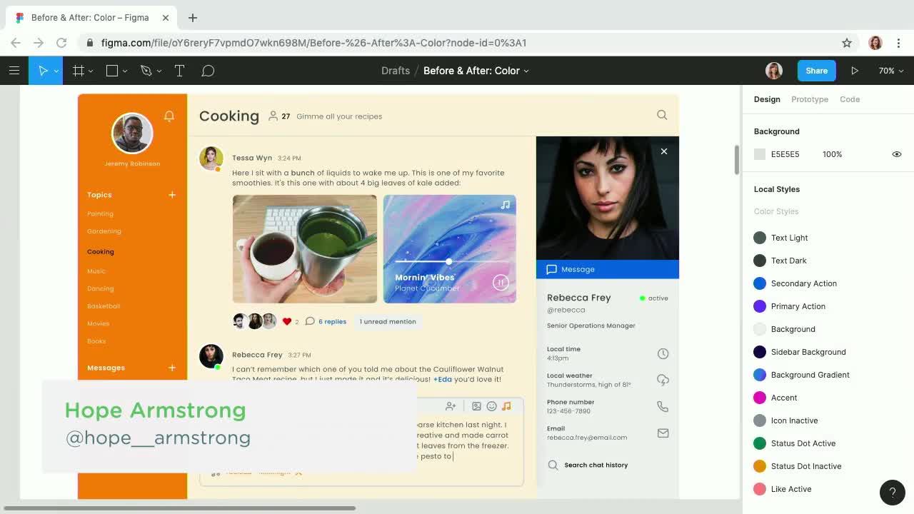 Before and After: Color