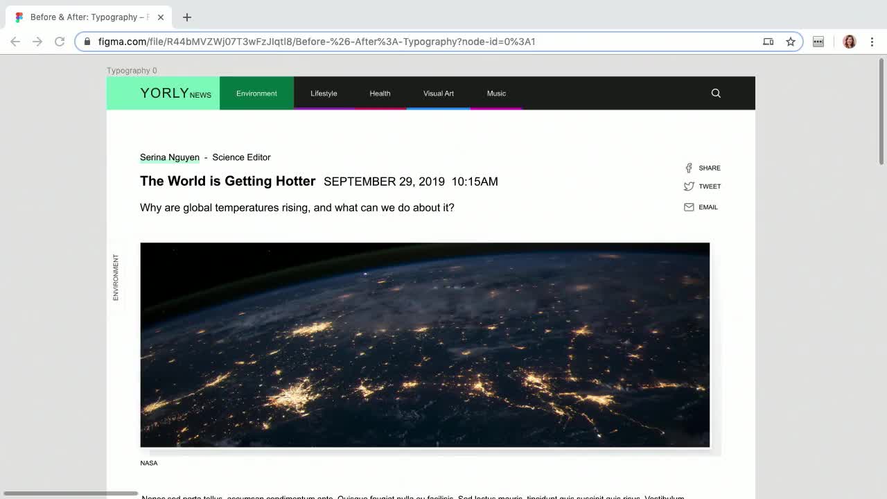 Before and After: Typography