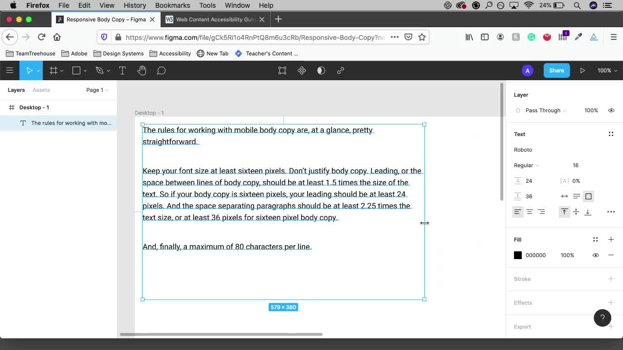 Responsive Body Copy (How To) | Responsive Design | Treehouse